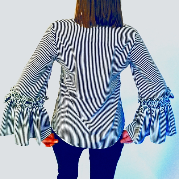 Hillary Radley Stripe Blouse - Picture 2 of 6